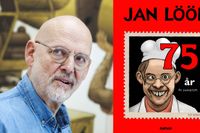 ”Jan Lööf – 75 år av dumheter” är en genomgång från barndomen i Trollhättan, vidare till åren på Konstfack och framgången som serietecknare och barnboksförfattare. På omslaget ses Lööf själv som Janos i tv-serien ”Tårtan”.