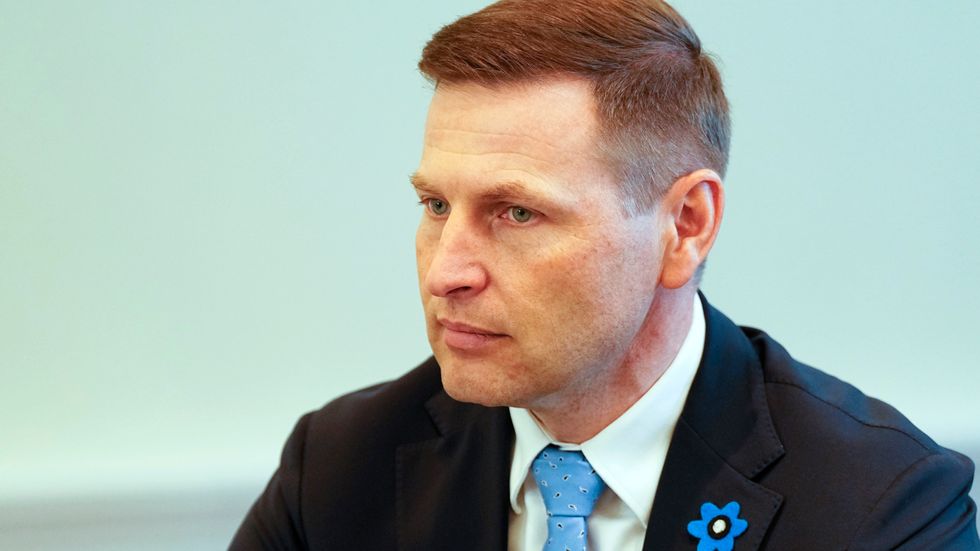 Estlands försvarsminister Hanno Pevkur. Arkivbild.