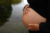 Gravid kvinna.
