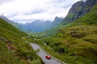 Geiranger-Trollstigen i Norge.