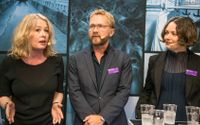Aftonbladets Åsa Linderborg, DN:s Björn Wiman och jag på Bokmässan 2018, i samtal om akademikrisen – i år blir det bland annat diskussioner om kulturjournalistiken. 