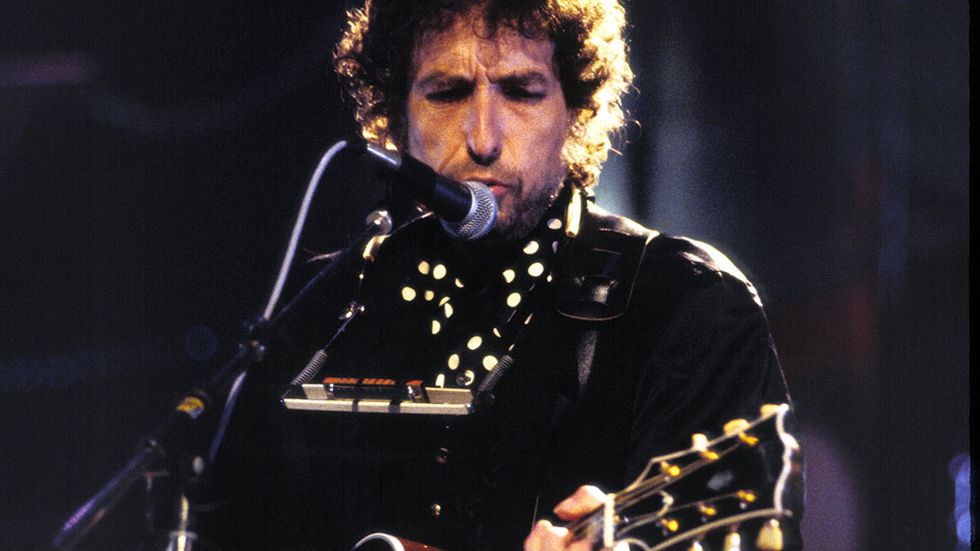 Bob Dylan 1992, men inte i Luleå - bilden är från Sevilla.