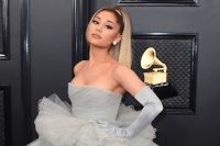 Ariana Grande på Grammygalan i Los Angeles den 26 januari 2020.