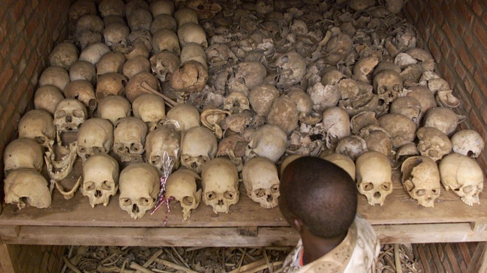 Upp emot en miljon människor dödades under folkmordet i Rwanda 1994. 