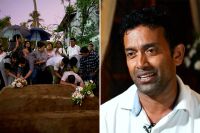 Sudesh Kolonne från Australien var med sin familj i en av kyrkorna i Colombo i Sri Lanka som attackerades av självmordsbombare. När han under slutet av gudstjänsten går ut en stund smäller en bomb av. 