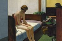 Edward Hoppers ”Hotel room”, 1931 (något beskuren).