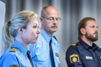 Polischeferna Linda H Staaf och Mats Löfving. 