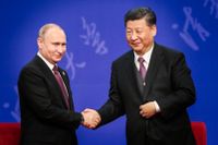 Vladimir Putin och Xi Jinping.