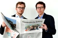 Süddeutscher Zeitungs reportrar Frederik Obermaier och Bastian Obermayer. Deras bok om arbetet med Panamadokumenten kommer nu på svenska.