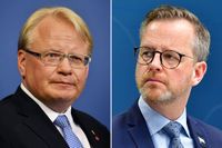 Försvarsminister Peter Hultqvist (S) och inrikesminister Mikael Damberg (S).