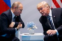 USA:s president Donald Trump träffade Rysslands president Vladimir Putin under G20-mötet i Tyskland. Arkivbild.