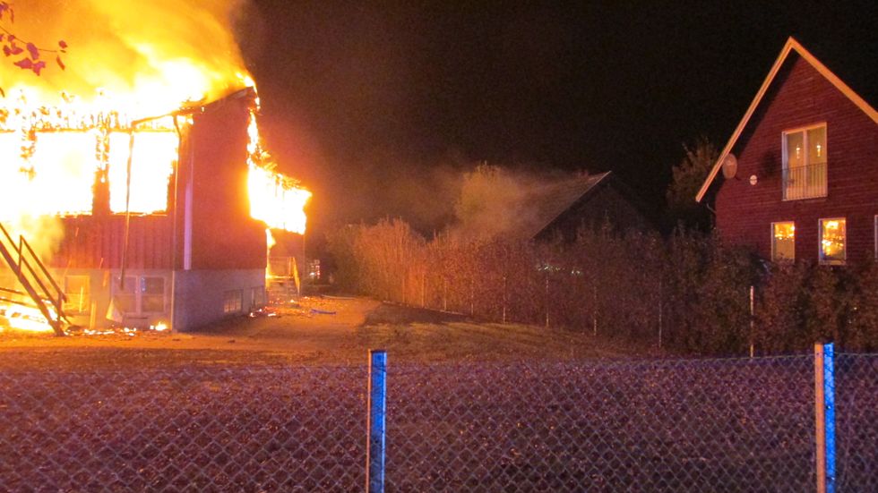 Brand på skola i Kånna, Ljungby