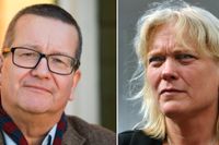 Statsvetaren Stig-Björn Ljunggren och Lotta Gröning, krönikör på Expressen. 