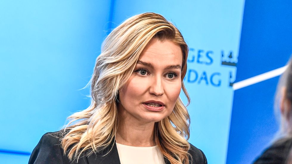 Kristdemokraternas partiledare Ebba Busch (KD). Arkivbild.