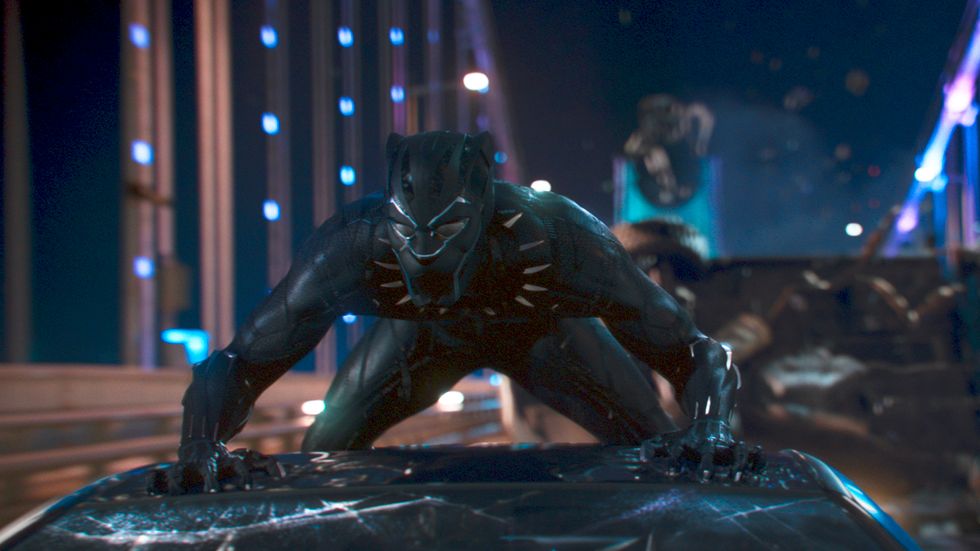 Chadwick Boseman som ”Black Panther”.