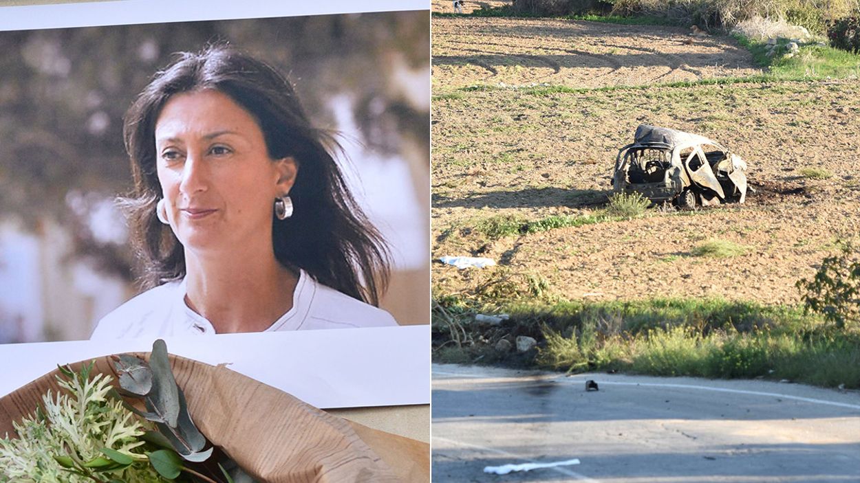 53-åriga Daphne Caruana Galizias liv tog slut på en landsväg på Malta när en bomb exploderade. Hon sörjs av make och tre söner.