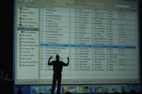 Första versionen av Itunes lanserades 2001. Här presenterar Steve Jobs en uppdaterad version 2004.