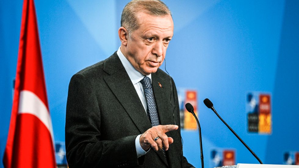 Turkiet vill fortsätta förhandla om EU-medlemskap om landet ska släppa in Sverige i Nato, enligt president Erdogan. Arkivbild.