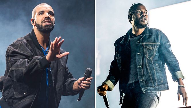 Drake och Kendrick Lamar.