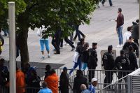 Poliser bevakade helgens cupfinal på Stade de France.