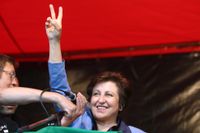 Iranska Shirin Ebadi fick Nobels fredspris 2003.