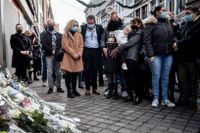 Människor samlades i Belgien i november 2020 för att sörja Alysson, som tog sitt liv.