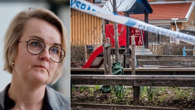 Åklagare Ulrika Rosén på plats i Södertälje tingsrätt.