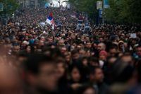 I Serbien har folket demonstrerat mot president Aleksandar Vučićs allt mer auktoritära styre.