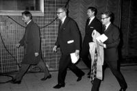 Olof Palme, Tage Erlander, Sten Andersson och Ingvar Carlsson, när Socialdemokraterna fortfarande gick framåt.