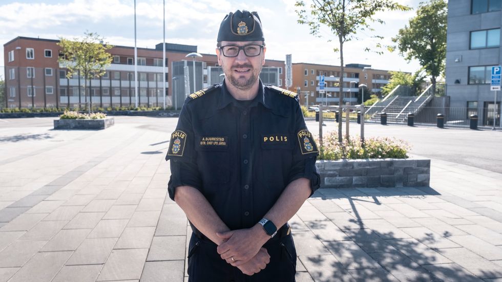 Anders Djurestad, lokalpolischef i Rinkeby.