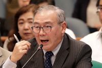 Filippinernas utrikesminister Teodoro Locsin är rasande på Kina. Arkivbild.