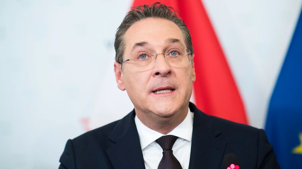 Österrikes förre vicekansler Heinz-Christian Strache. Arkivfoto.