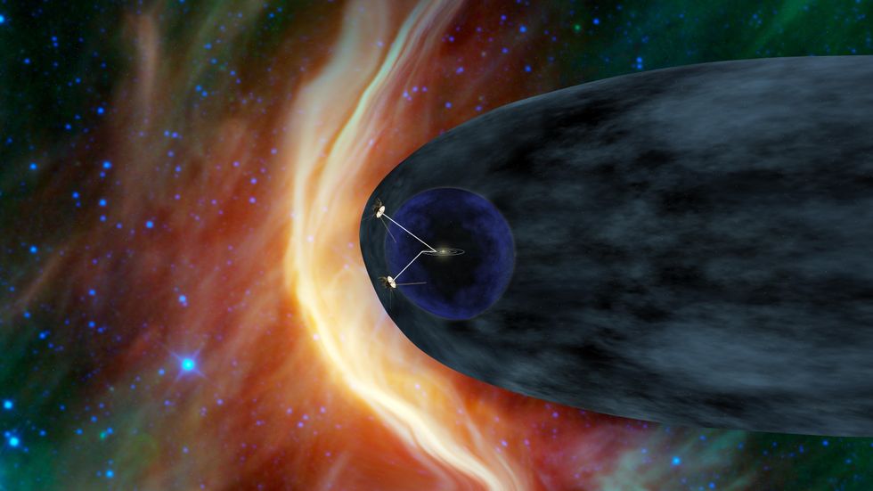 Vid solsystemets slut. Även Voyager 2 befinner sig nu i den interstellära rymden, utanför heliosfären. Den signal från denna farkost som forskarna nu har tolkat visar att gränsen mellan dessa båda, den så kallade heliopausen, är mycket skarpare än vad man hittills trott.
