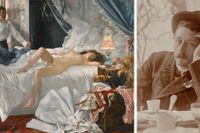 Prins Eugen bedrev konststudier i Paris åren 1887–89. Till vänster "Rolla" av hans lärare Henri Gervex. 