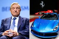 George Soros äger aktier för 279 miljoner kronor i Ferrari.