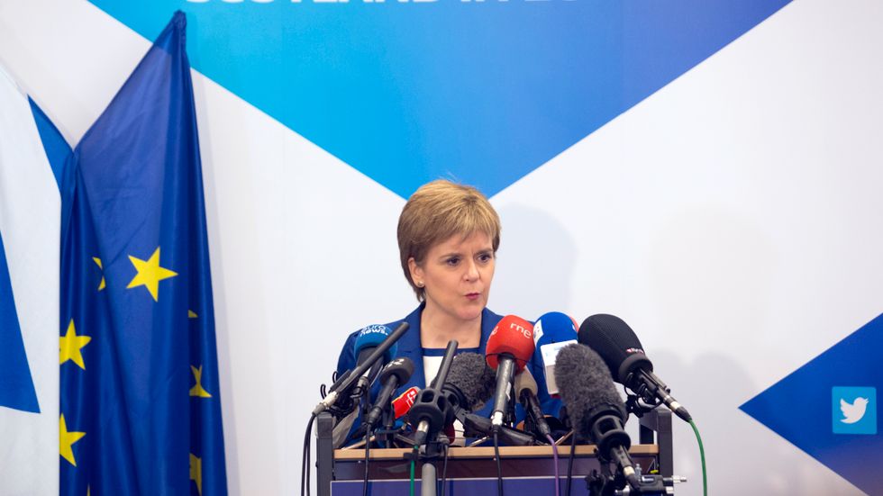 Den skotske regeringschefen Nicola Sturgeon är en av få europeiska ledare som inte hyllar brexitavtalet. Arkvibild