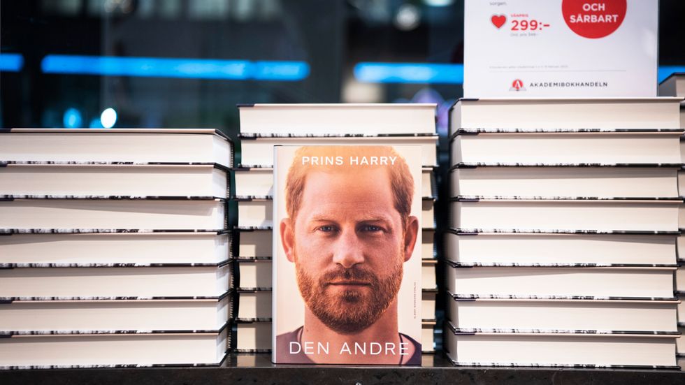 Prins Harrys självbiografi ”Den Andre” blir inte tillgänglig som ljudbok på svenska. Arkivbild.