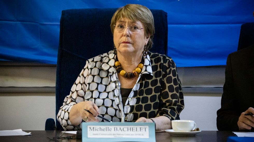 FN:s högkommissionär för mänskliga rättigheter, Michelle Bachelet. Arkivbild.