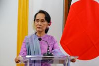 Aung San Suu Kyi. Bilden är från tidigare i januari.