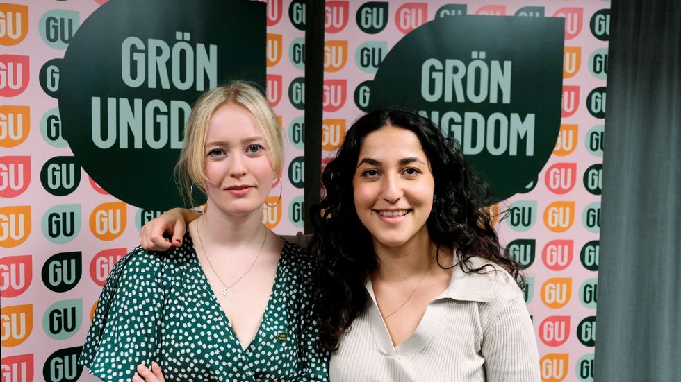 Grön Ungdoms riksårsmöte valde Rebecka Forsberg och Aida Badeli till nya språkrör.