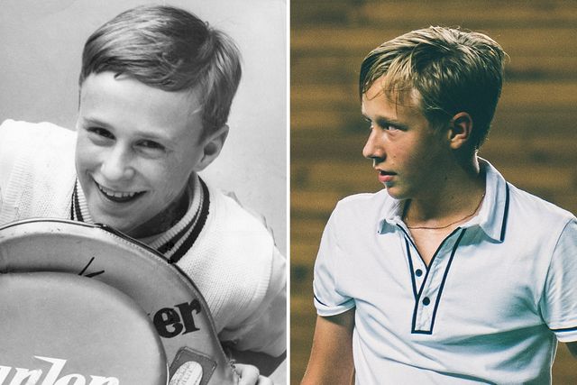 Björn Borg, 12 år gammal 1968 och Leo Borg, 13 år gammal 2016.