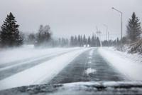 Bilister i Småland får se upp för snöhalka under onsdagen. Arkivbild.