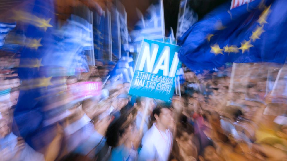 Vad betyder egentligen ett ja i dagens grekiska folkomröstning ?