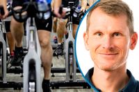 Skaderisken vid intervallträning är mindre för den som cyklar än den som springer, menar Niklas Psilander.