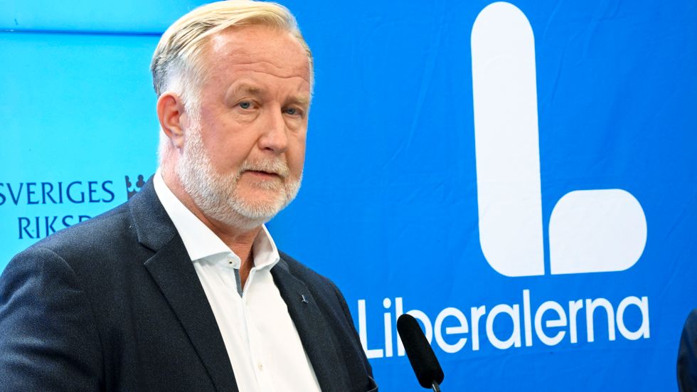 Liberalernas partiledare Johan Pehrson. Arkivbild.