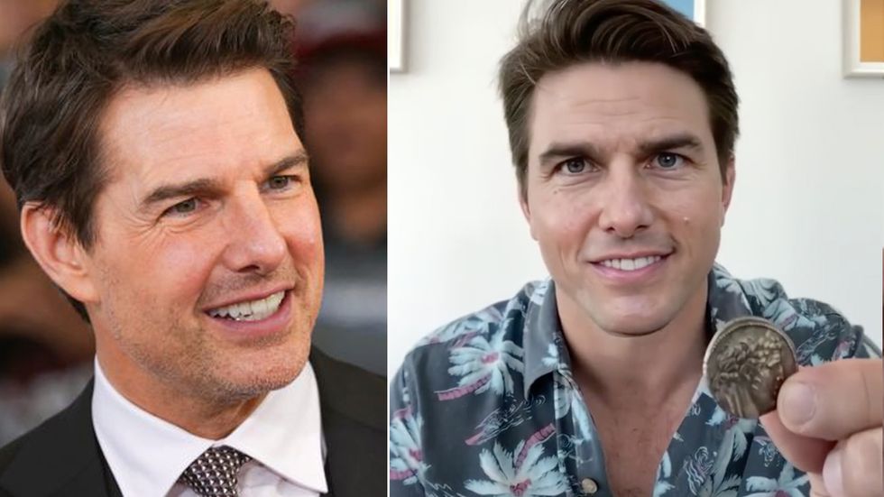 Den riktiga Tom Cruise till vänster. Deepfake-Tom Cruise till höger. 
