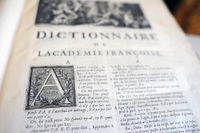 Franska Akademin förvaltar den första upplagan av den första franska ordlistan.