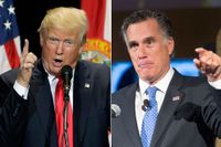 Donald Trump och Mitt Romney, republikanernas kandidat som förlorade mot Barack Obama 2012.