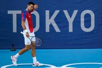 Det var svettigt för Novak Djokovic.