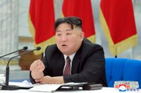 Nordkoreas ledare Kim Jong Un talade under det styrande Arbetarpartiets kongress och uppmanade till att stärka landets militära makt.